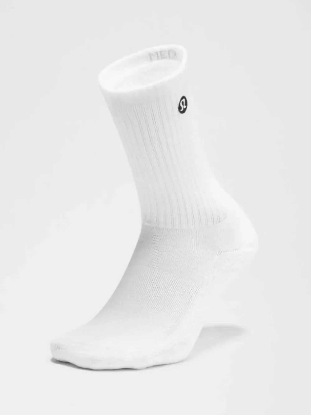 Lululemon Daily Essentials Socks 3 Pack Sz Medium White